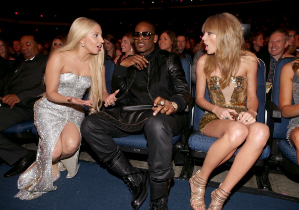 Lady Gaga. Rkelly and Taylor Swift at the 2013 AMA