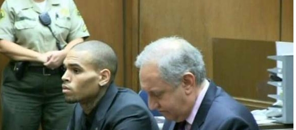 chris brown in court
